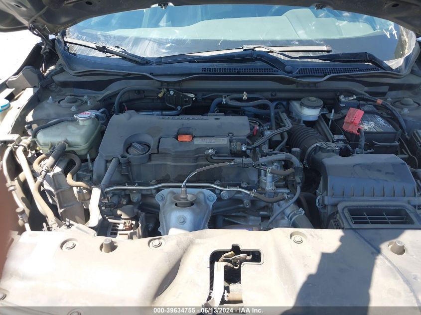 2019 Honda Civic Lx VIN: 2HGFC4B6XKH309789 Lot: 39634755