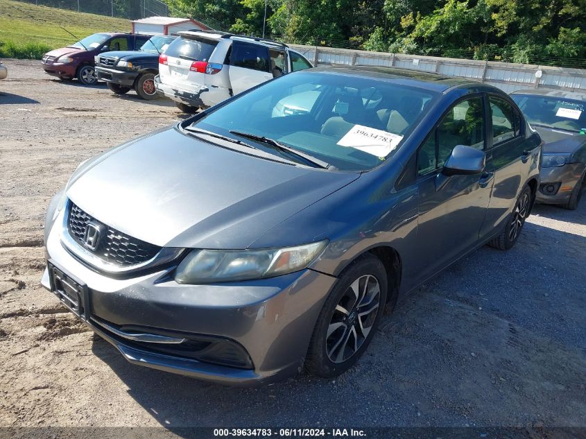 2013 Honda Civic Ex VIN: 19XFB2F80DE016337 Lot: 39634783