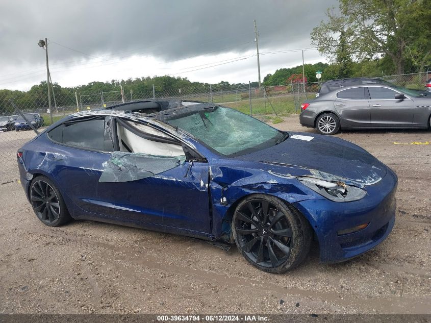 2021 Tesla Model 3 Standard Range Plus Rear-Wheel Drive VIN: 5YJ3E1EA9MF908864 Lot: 39634794