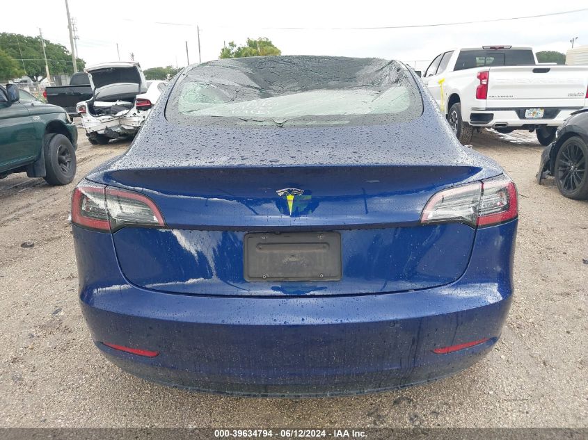 2021 Tesla Model 3 Standard Range Plus Rear-Wheel Drive VIN: 5YJ3E1EA9MF908864 Lot: 39634794