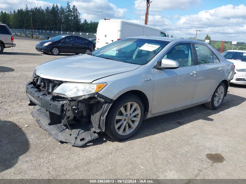 2012 Toyota Camry Hybrid Xle VIN: 4T1BD1FK4CU017100 Lot: 39634813