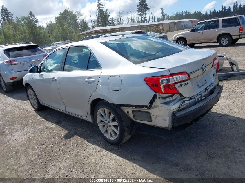 2012 Toyota Camry Hybrid Xle VIN: 4T1BD1FK4CU017100 Lot: 39634813