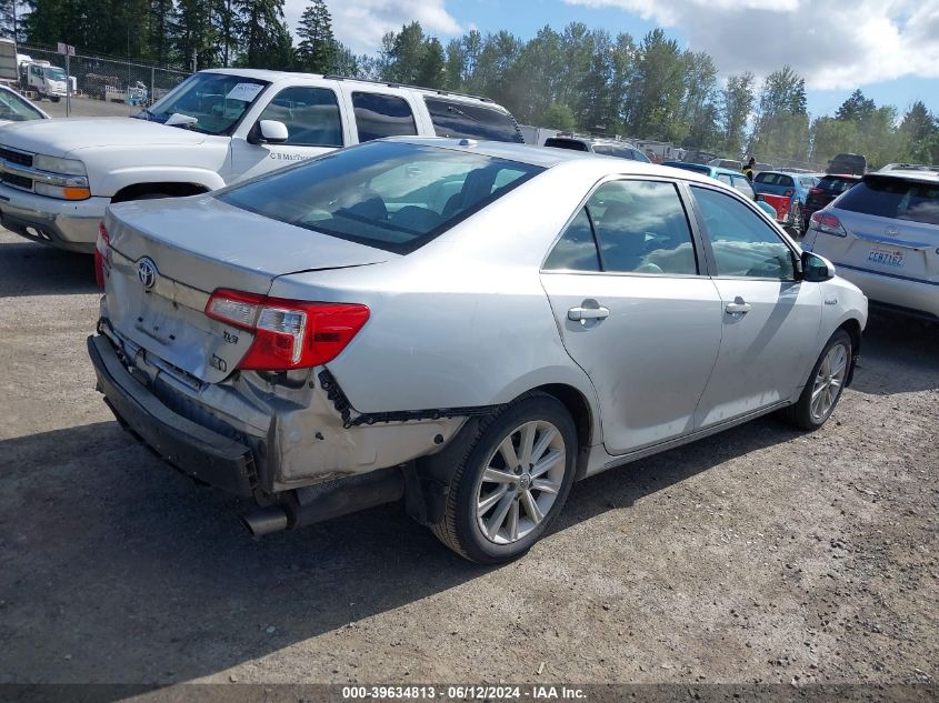 2012 Toyota Camry Hybrid Xle VIN: 4T1BD1FK4CU017100 Lot: 39634813