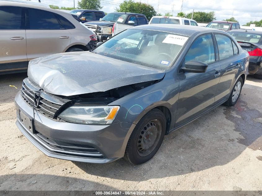 2015 Volkswagen Jetta 2.0L S VIN: 3VW2K7AJXFM405756 Lot: 39634847