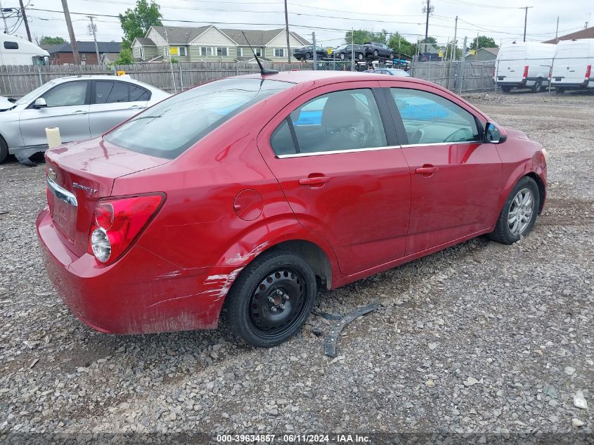 2012 Chevrolet Sonic 2Lt VIN: 1G1JC5SH4C4113077 Lot: 39634857