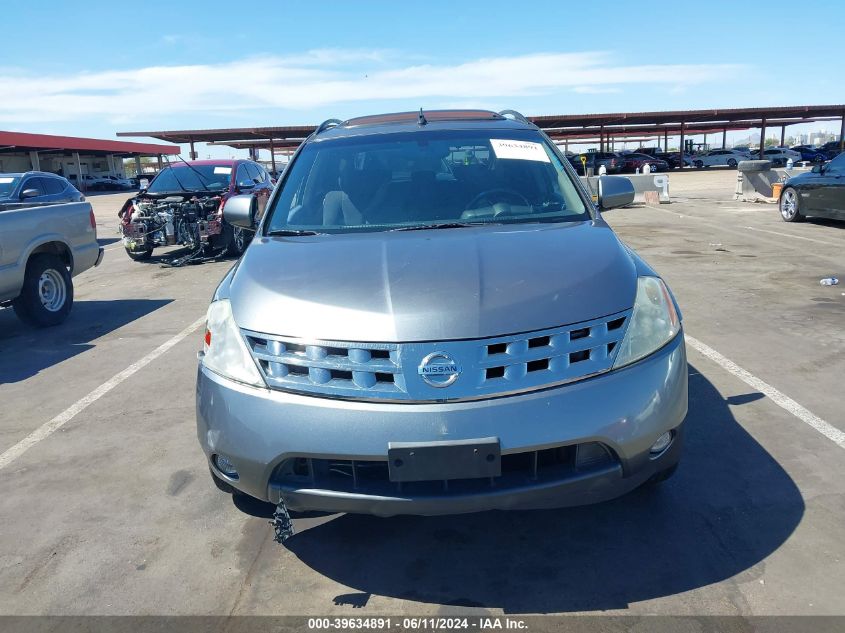2005 Nissan Murano Sl VIN: JN8AZ08W15W422399 Lot: 39634891