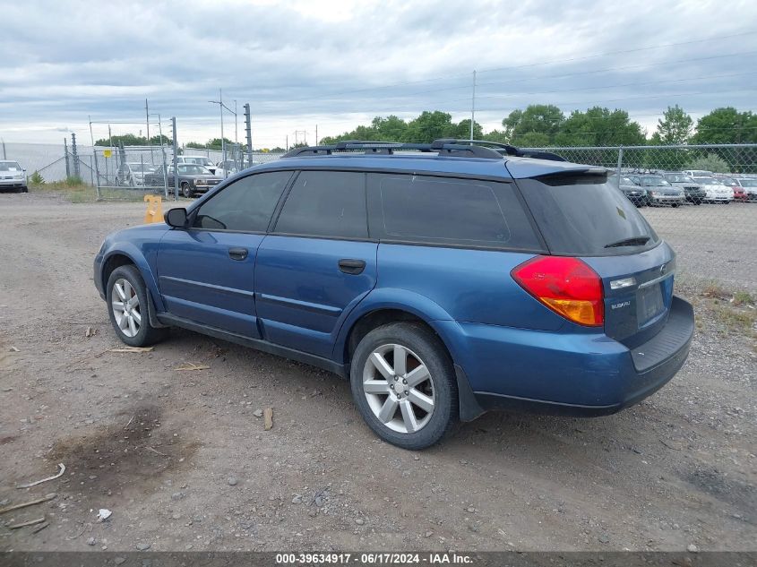 2007 Subaru Outback Outback 2.5I VIN: 4S4BP61C577317205 Lot: 39634917