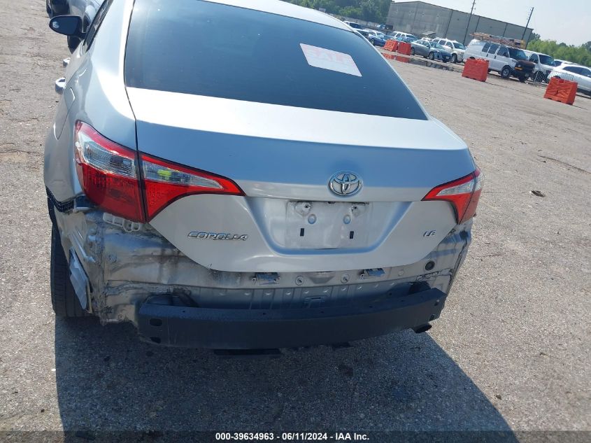 2015 Toyota Corolla Le VIN: 5YFBURHE1FP257152 Lot: 39634963