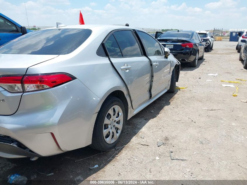 2021 Toyota Corolla Le VIN: JTDEPMAE1MJ156616 Lot: 39635006