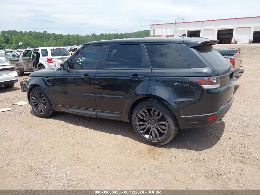 2016 Land Rover Range Rover Sport 3.0L V6 Supercharged Hse VIN: SALWS2PF1GA101989 Lot: 39635025