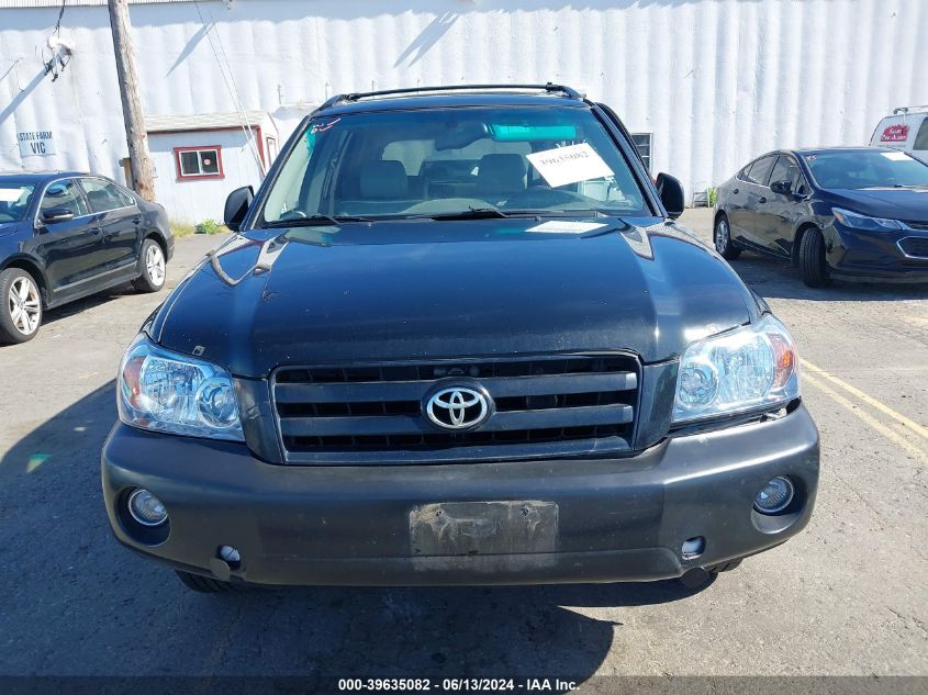 2005 Toyota Highlander Limited V6 VIN: JTEEP21A850091560 Lot: 39635082