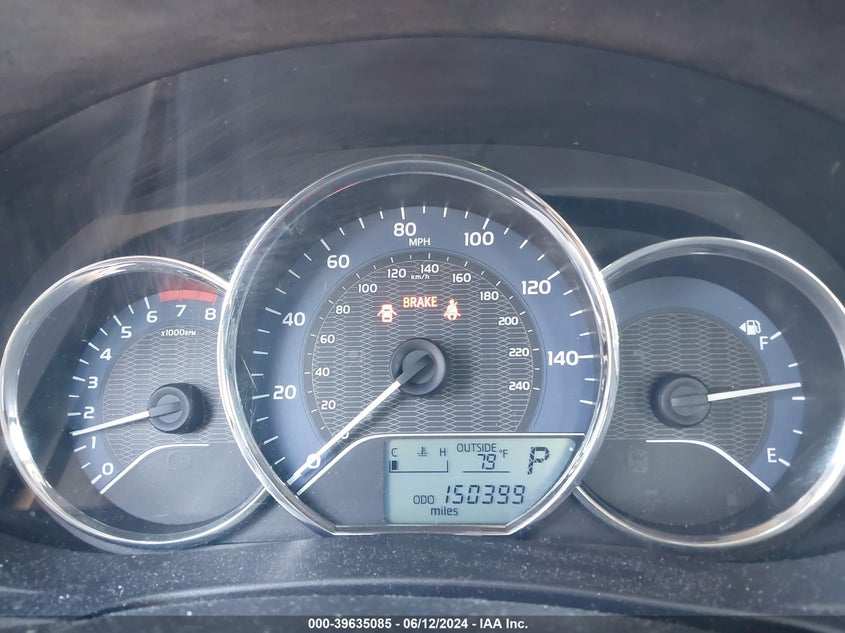 2015 Toyota Corolla Le VIN: 5YFBURHE3FP288760 Lot: 39635085