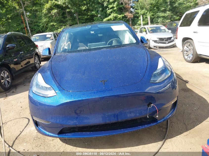 2022 Tesla Model Y Performance Dual Motor All-Wheel Drive VIN: 7SAYGDEFXNF308131 Lot: 39635118