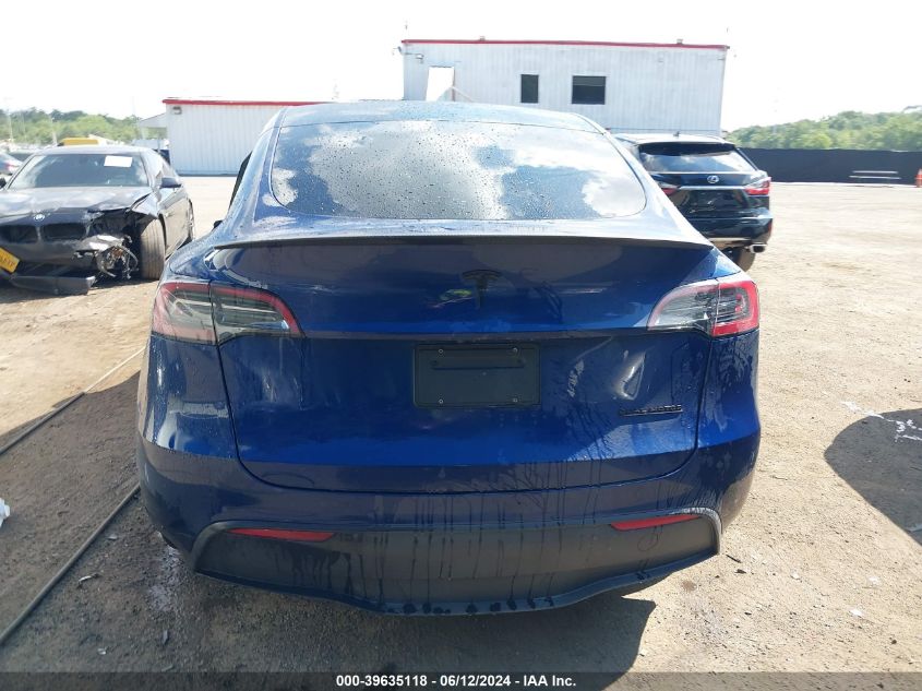 2022 Tesla Model Y Performance Dual Motor All-Wheel Drive VIN: 7SAYGDEFXNF308131 Lot: 39635118