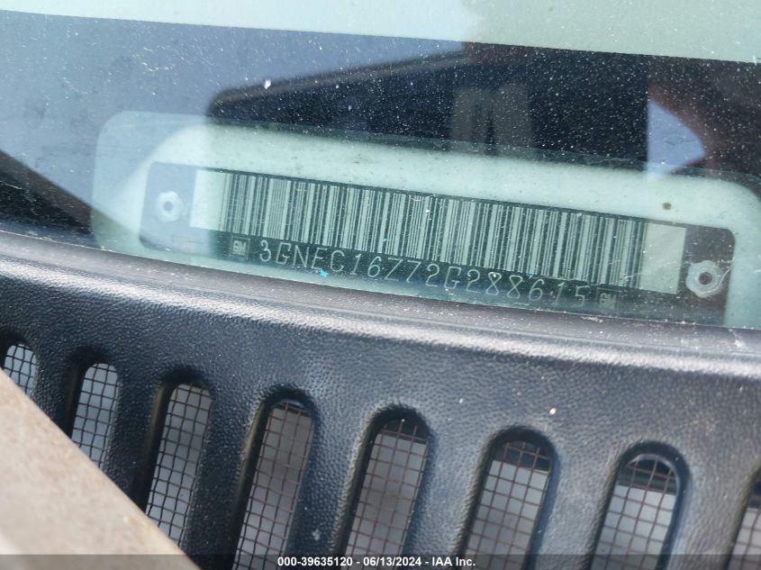 2002 Chevrolet Suburban 1500 Lt VIN: 3GNEC16Z72G288615 Lot: 41095875