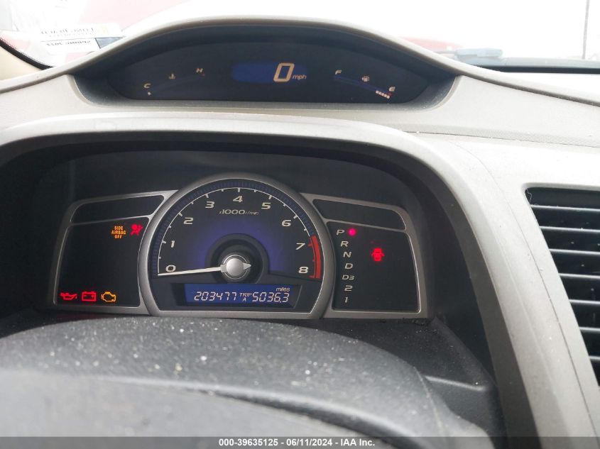 2008 Honda Civic Lx VIN: 1HGFA16528L012307 Lot: 39635125