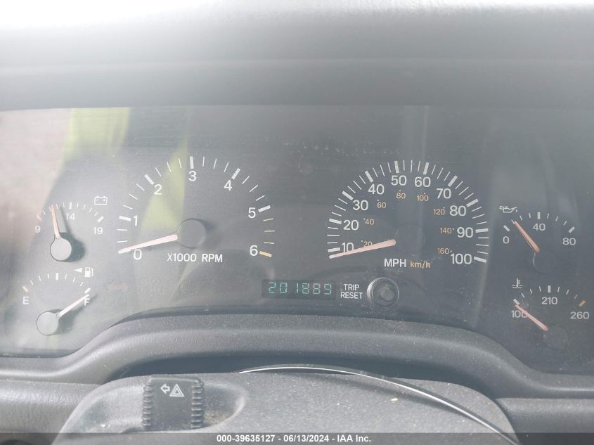 2000 Jeep Cherokee Sport VIN: 1J4FF48S1YL184021 Lot: 39635127