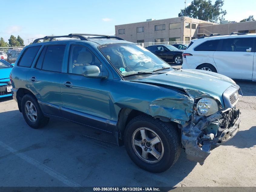 2002 Hyundai Santa Fe Gls/Lx VIN: KM8SC73D92U195224 Lot: 39635143