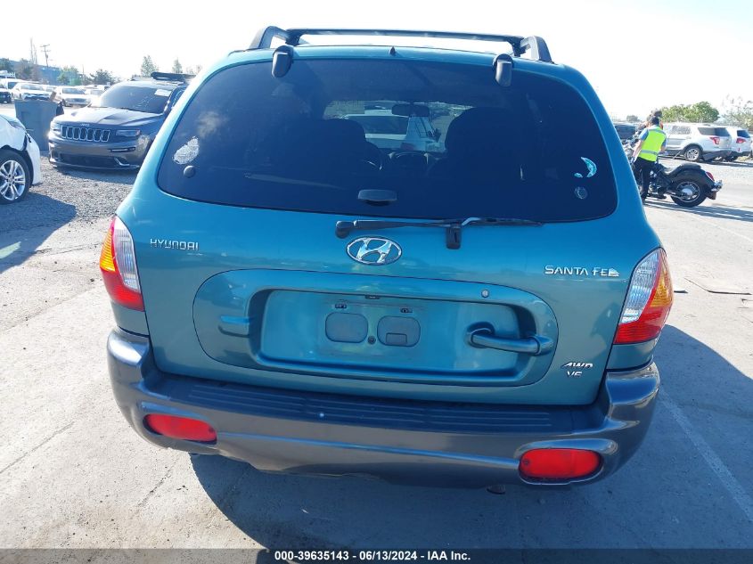 2002 Hyundai Santa Fe Gls/Lx VIN: KM8SC73D92U195224 Lot: 39635143