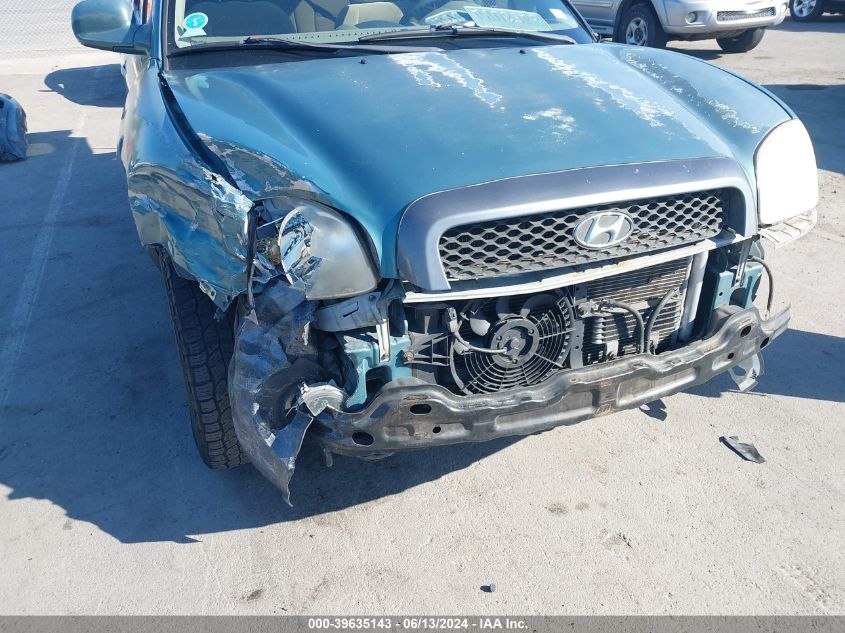 2002 Hyundai Santa Fe Gls/Lx VIN: KM8SC73D92U195224 Lot: 39635143