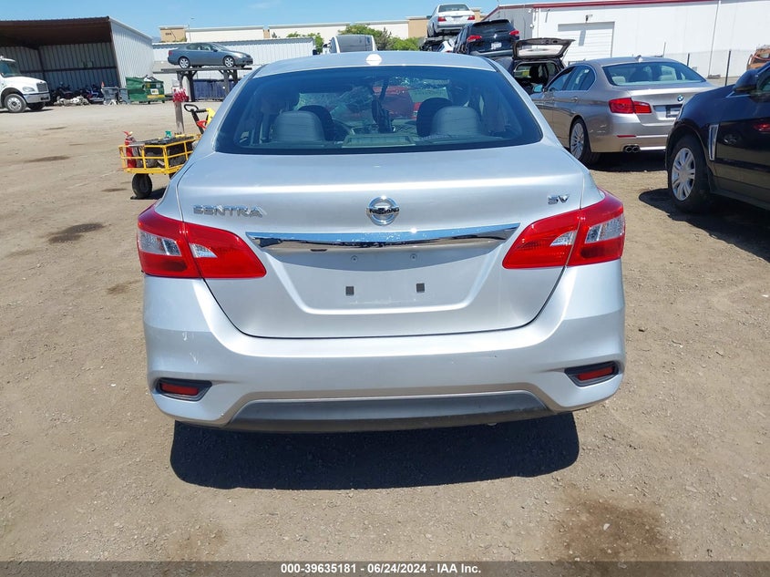 2018 Nissan Sentra Sv VIN: 3N1AB7AP7JY278505 Lot: 39635181