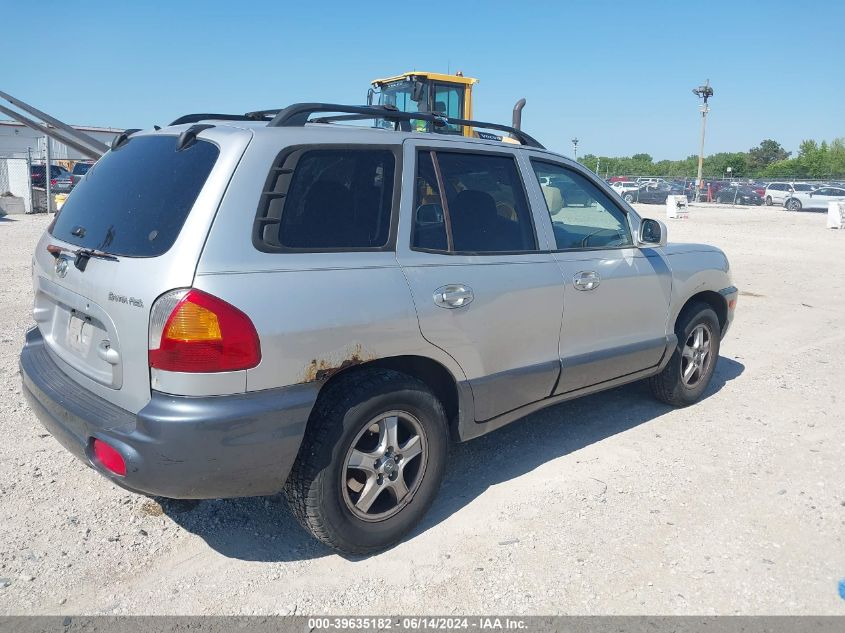 2004 Hyundai Santa Fe VIN: KM8SB12B14U661053 Lot: 39635182