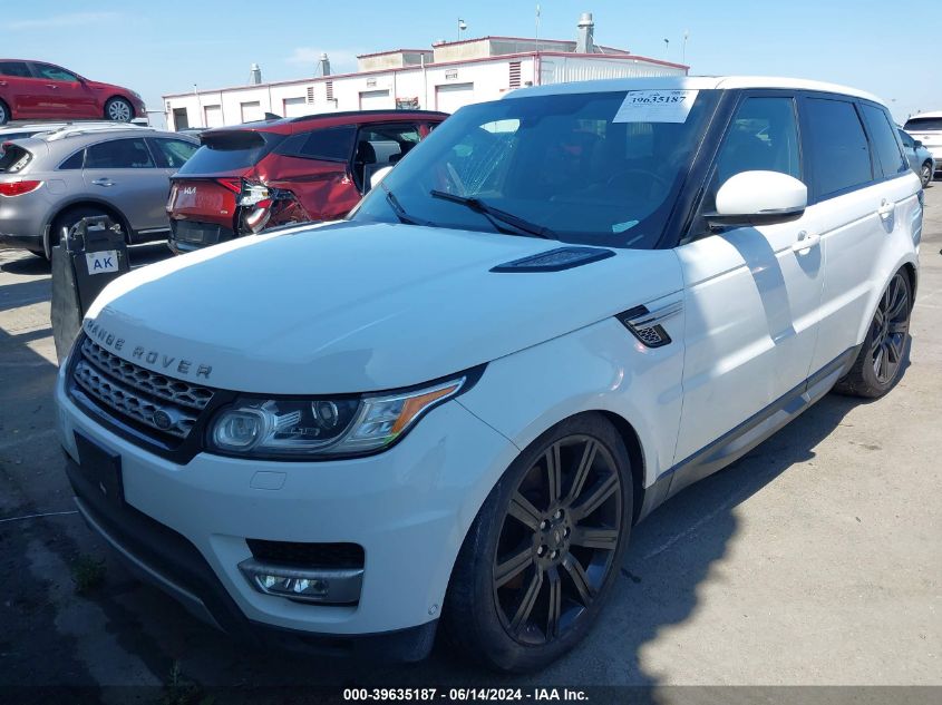 2015 Land Rover Range Rover Sport 3.0L V6 Supercharged Hse VIN: SALWR2VFXFA614297 Lot: 39635187