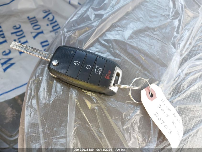 2015 Kia Sportage Lx VIN: KNDPBCAC3F7792728 Lot: 39635189