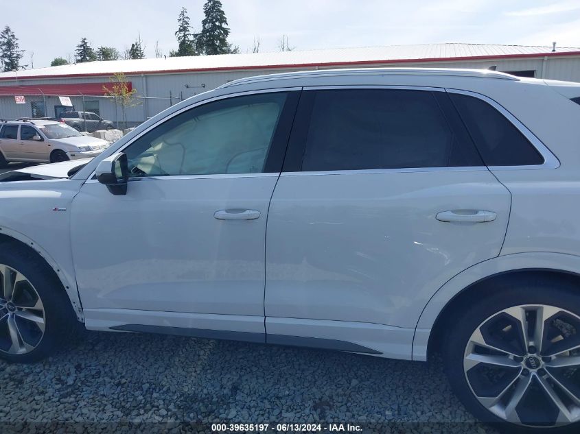 2019 Audi Q3 2.0T S Line Premium VIN: WA1FECF33K1080058 Lot: 39635197