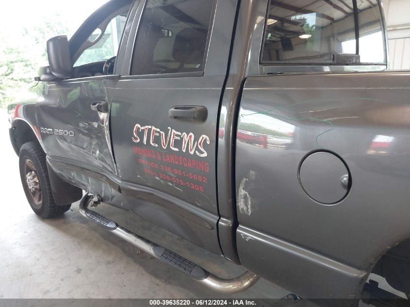 2004 Dodge Ram 2500 Slt/Laramie VIN: 3D7KU28C84G231386 Lot: 39635220