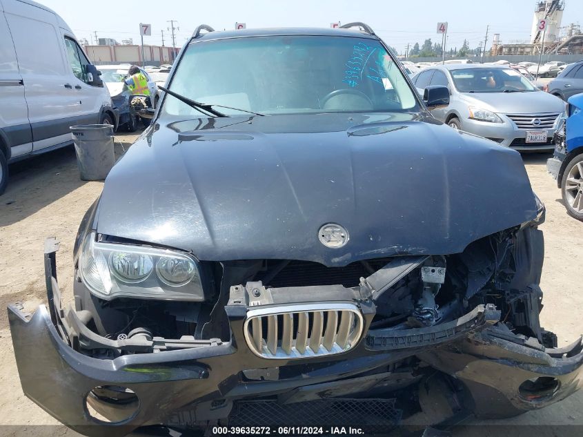 2008 BMW X3 3.0Si VIN: WBXPC93498WJ13398 Lot: 39635272