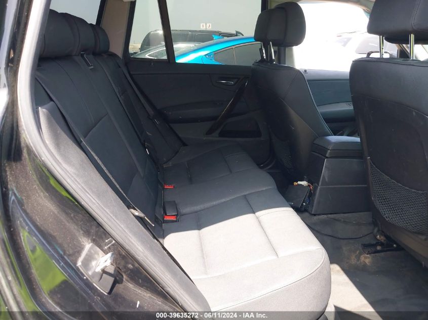 2008 BMW X3 3.0Si VIN: WBXPC93498WJ13398 Lot: 39635272