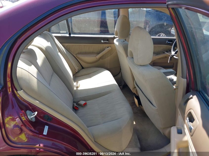 2003 Honda Civic Ex VIN: 2HGES26743H576515 Lot: 39635281