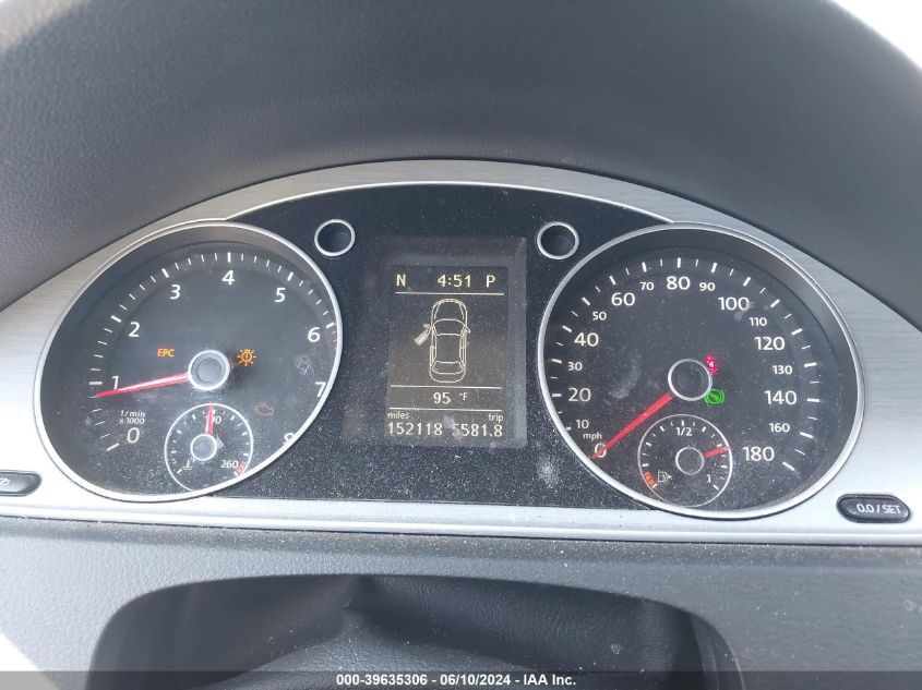 2013 Volkswagen Cc 2.0T Sport Plus VIN: WVWBP7AN8DE506059 Lot: 39635306