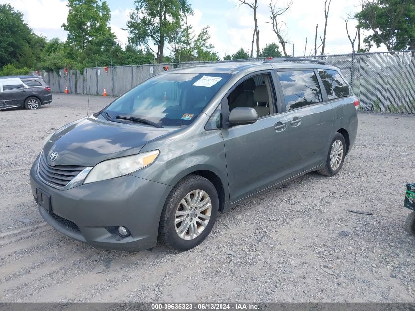 2011 Toyota Sienna Xle V6 VIN: 5TDYK3DC2BS137492 Lot: 39635323