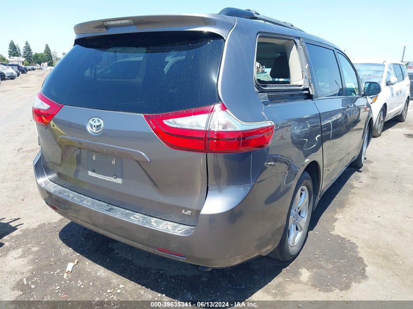 VIN 5TDKZ3DC5HS876463 2017 TOYOTA SIENNA LE 8 PASSENGER
