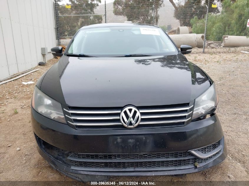 2013 Volkswagen Passat 2.5L Se VIN: 1VWBP7A32DC065133 Lot: 39635345