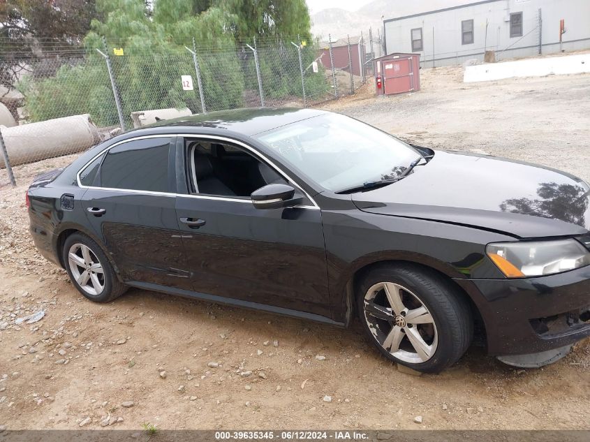 2013 Volkswagen Passat 2.5L Se VIN: 1VWBP7A32DC065133 Lot: 39635345