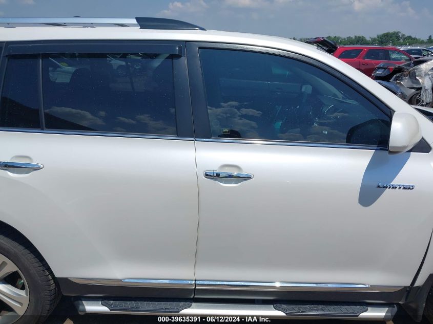 2012 Toyota Highlander Limited V6 VIN: 5TDYK3EH4CS074715 Lot: 39635391