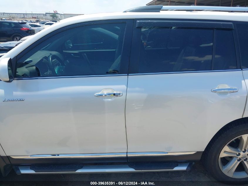 2012 Toyota Highlander Limited V6 VIN: 5TDYK3EH4CS074715 Lot: 39635391
