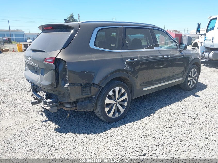 2022 Kia Telluride S VIN: 5XYP6DHC4NG292207 Lot: 39635398