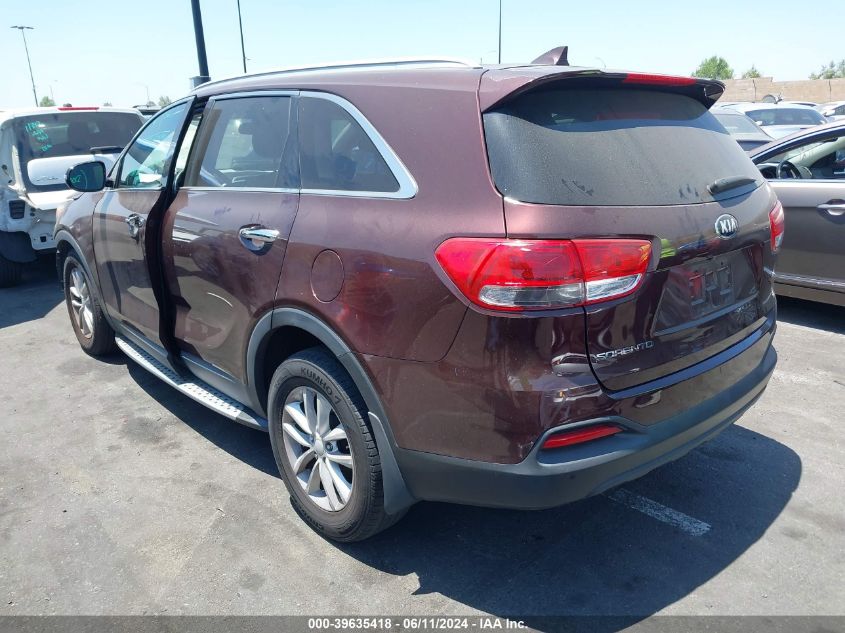 2016 Kia Sorento 2.4L Lx VIN: 5XYPG4A38GG173389 Lot: 39635418