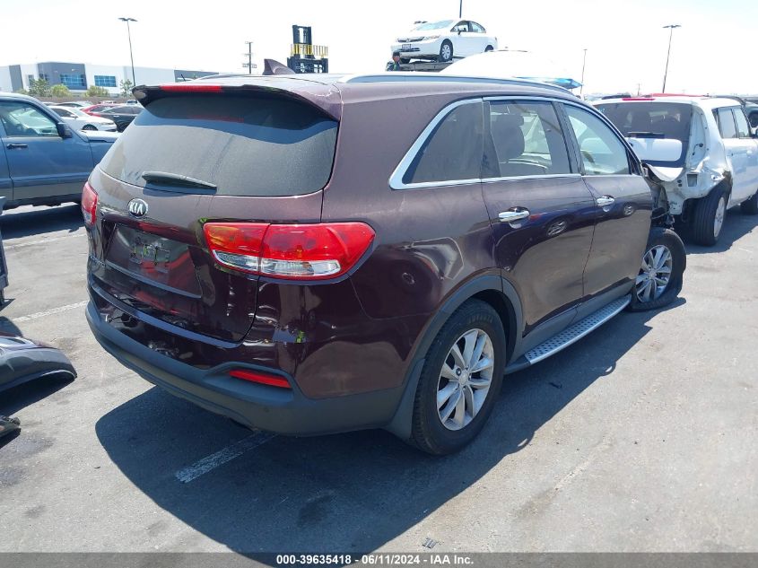 2016 KIA SORENTO 2.4L LX - 5XYPG4A38GG173389