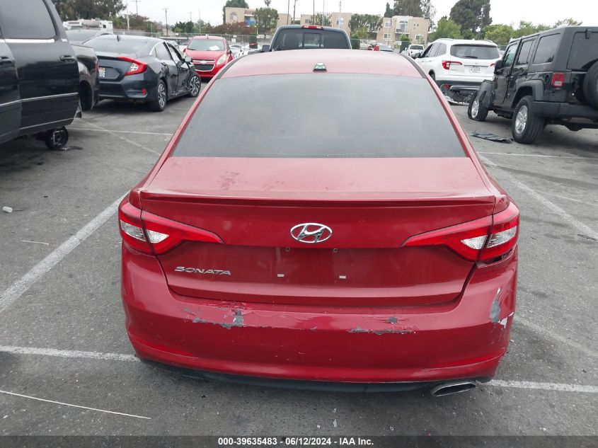 2017 Hyundai Sonata VIN: 5NPE24AF7HH496441 Lot: 39635483