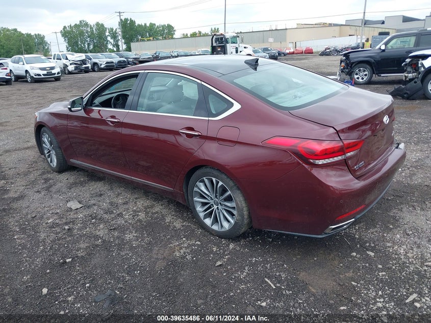 2015 Hyundai Genesis 3.8 VIN: KMHGN4JE7FU099656 Lot: 39635486