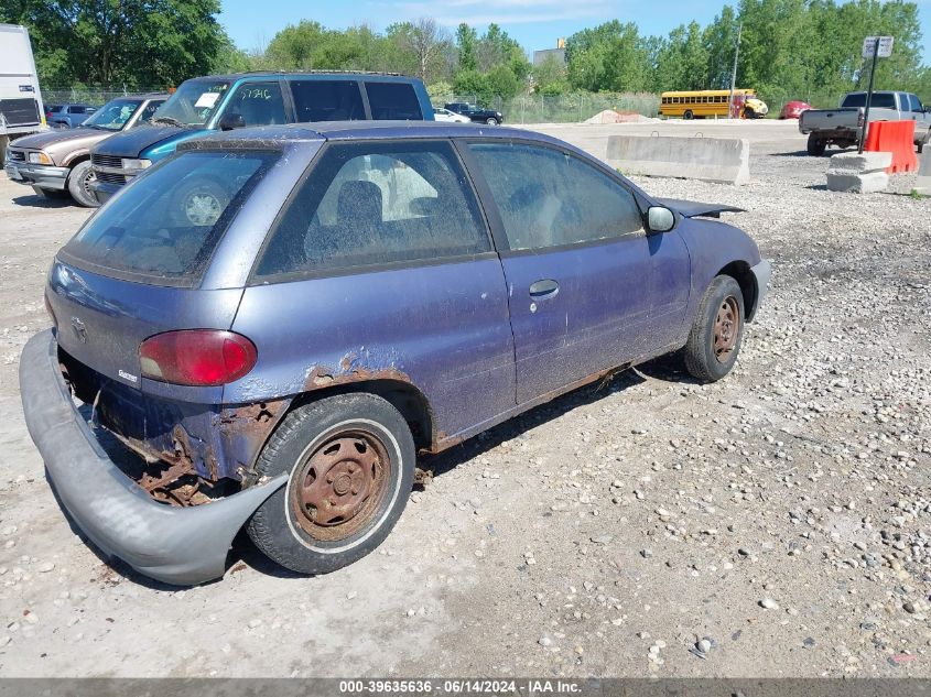 1999 Chevrolet Metro VIN: 2C1MR2268X6708001 Lot: 39635636