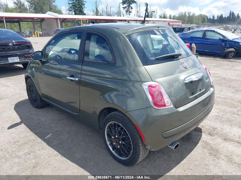 2013 Fiat 500 Pop VIN: 3C3CFFAR1DT698272 Lot: 39635671