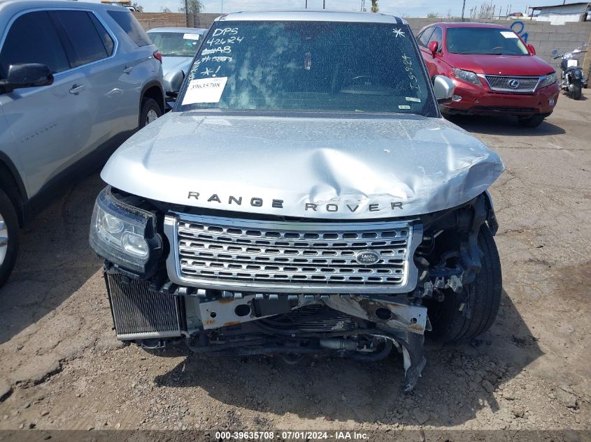 2013 Land Rover Range Rover Supercharged VIN: SALGS2EF5DA100377 Lot: 39635708