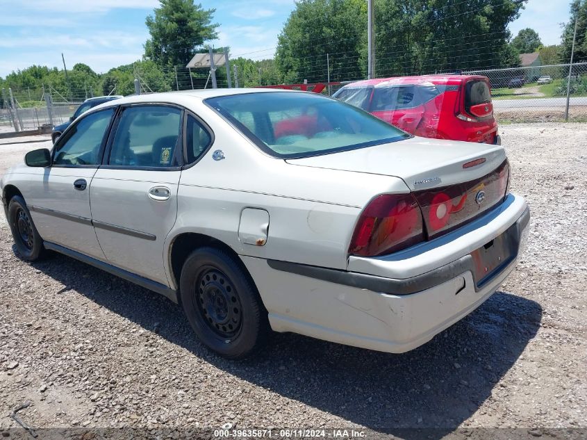 2003 Chevrolet Impala VIN: 2G1WF52E939206113 Lot: 39635871