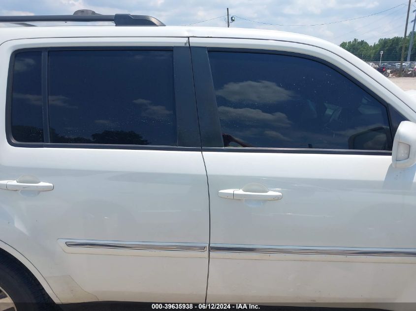 2013 Honda Pilot Touring VIN: 5FNYF3H91DB008542 Lot: 39635938